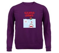 Santa Jaws Sta Arrivando In Città - Felpa Per Bambini - Divertente Film Claus