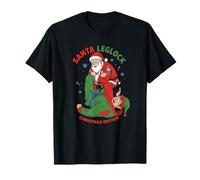 Santa Leglock - Edizione Natalizia Brasiliana Jiu Jitsu Maglietta