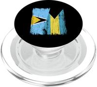 Santa Lucia Bahamas mezza bandiera Saint Lucian Bahamas Jersey PopSockets PopGrip per MagSafe