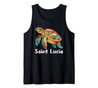 Santa Lucia Isola Souvenir Mar dei Caraibi Santa Lucia Canotta