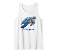 Santa Lucia Isola Souvenir Mar dei Caraibi Santa Lucia Canotta