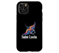 Santa Lucia Isola Souvenir Mar dei Caraibi Santa Lucia Custodia per iPhone 11 Pro