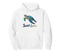 Santa Lucia Isola Souvenir Mar dei Caraibi Santa Lucia Felpa con Cappuccio