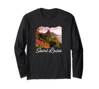 Santa Lucia Isola Souvenir Mar dei Caraibi Santa Lucia Maglia a Manica