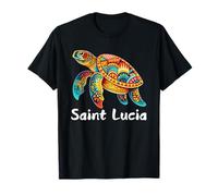 Santa Lucia Isola Souvenir Mar dei Caraibi Santa Lucia Maglietta