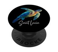 Santa Lucia Isola Souvenir Mar dei Caraibi Santa Lucia PopSockets PopGrip Adesivo
