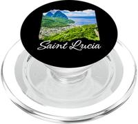 Santa Lucia Isola Souvenir Mar dei Caraibi Santa Lucia PopSockets PopGrip per MagSafe