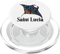 Santa Lucia Isola Souvenir Mar dei Caraibi Santa Lucia PopSockets PopGrip per MagSafe
