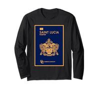 Santa Lucia, passaporto di Santa Lucia, bandiera di Santa Lucia. Maglia a Manica