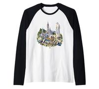 Santa Madre Maria - Ricordo di Lourdes Maglia con Maniche Raglan