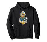 Santa Maradona Argentina Felpa con Cappuccio