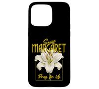 Santa Margherita Maria Scozia Lily Purity Catholic Saint Custodia per iPhone 15 Pro Max