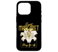 Santa Margherita Maria Scozia Lily Purity Catholic Saint Custodia per iPhone 16 Pro