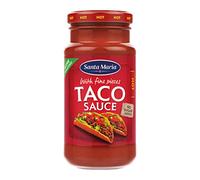 Santa Maria, Hot Taco Sauce, Salsa Piccante Messicana per Taco, con Pomodoro in Agrodolce e Peperoncino Fresco, per Arricchire i Tacos di Carne, Pesce o Vegetariani, Senza Zuccheri Aggiunti, 230 g