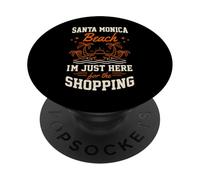 Santa Monica Beach Sono solo qui per il viaggio delle ragazze dello shopping PopSockets PopGrip Adesivo