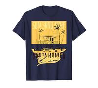 Santa Monica Pier - Beach Sand Surf, Giallo Maglietta