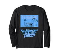 Santa Monica Pier - Beach Sand Surf USA Maglia a Manica