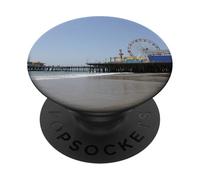 Santa Monica Pier Ruota panoramica e Rollercoaster PopSockets PopGrip Adesivo