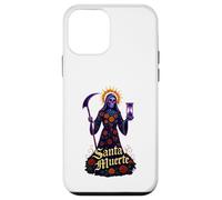 Santa Muerte con calendule e farfalle, clessidra cosmica Custodia per iPhone 12 mini