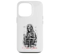 Santa Muerte con candela per appassionati di estetica spirituale Custodia per iPhone 13 Pro