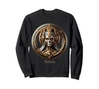 Santa Muerte Inspired Baroque Skull Design Santa Muerte Felpa