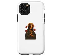 Santa Muerte Messicano Folk Saint Realistic Skull Ritratto Art Custodia per iPhone 11 Pro