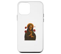 Santa Muerte Messicano Folk Saint Realistic Skull Ritratto Art Custodia per iPhone 12 mini
