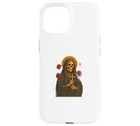 Santa Muerte Messicano Folk Saint Realistic Skull Ritratto Art Custodia per iPhone 15