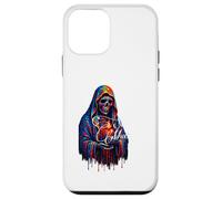 Santa Muerte Sacro Cuore Scheletro Arcobaleno Mantello Arte Custodia per iPhone 12 mini