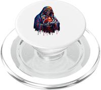 Santa Muerte Sacro Cuore Scheletro Arcobaleno Mantello Arte PopSockets PopGrip per MagSafe