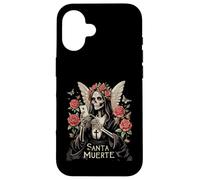 Santa Muerte Smartphone Divinità Messicana Folklore Custodia per iPhone 16