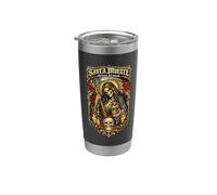 Santa Muerte sovrano del mondo Bicchiere termico in acciaio inox doppia parete