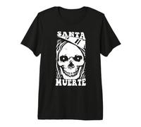 Santa Muerte Teschio Morte Scheletro Messico Calavera Maglietta Premium