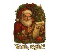 Santa Naughty And Nice List: Funny Gift Notebook Journal for Kids, Friends, Family or Yourself