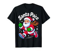 Santa Pace Christmas Running Runner Costume Xmas 5k Marathon Maglietta