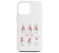 Santa Pain Scale Funny Christmas Design per infermiera CNA ER Custodia per iPhone 13 Pro Max
