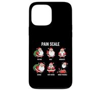Santa Pain Scale Funny Christmas Design per infermiera CNA ER Custodia per iPhone 13 Pro Max