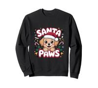 Santa Paws Christmas Cute Dog Cat Holiday Funny Pet Lover Felpa