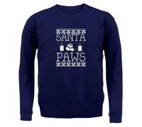 Santa Paws - Felpa Per Bambini - Carino Cane Natale Xmas Cani Amore