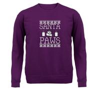 Santa Paws - Felpa Per Bambini - Carino Cane Natale Xmas Cani Amore