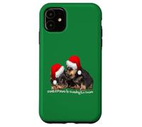 Santa Paws sta arrivando in città carino Rottweiler Natale Custodia per iPhone 11