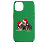 Santa Paws sta arrivando in città carino Rottweiler Natale Custodia per iPhone 13