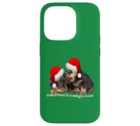Santa Paws sta arrivando in città carino Rottweiler Natale Custodia per iPhone 14 Pro