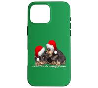 Santa Paws sta arrivando in città carino Rottweiler Natale Custodia per iPhone 16 Pro Max