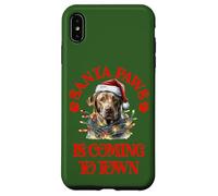 Santa Paws sta arrivando in città con Christmas Chocolate Lab Custodia per iPhone XS Max