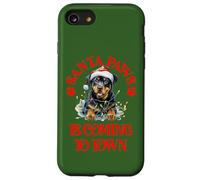 Santa Paws sta arrivando in città con Christmas Rottie Custodia per iPhone SE (2020) / 7/8