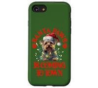Santa Paws sta arrivando in città con Christmas Yorkshire Terrier Custodia per iPhone SE (2020) / 7/8