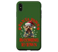 Santa Paws sta arrivando in città con Christmas Yorkshire Terrier Custodia per iPhone XS Max