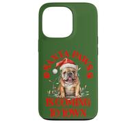 Santa Paws sta arrivando in città con il bulldog inglese di Natale Custodia per iPhone 13 Pro