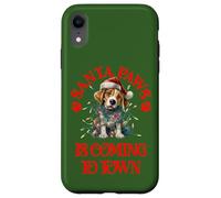 Santa Paws sta arrivando in città con il cane segugio di Natale Custodia per iPhone XR